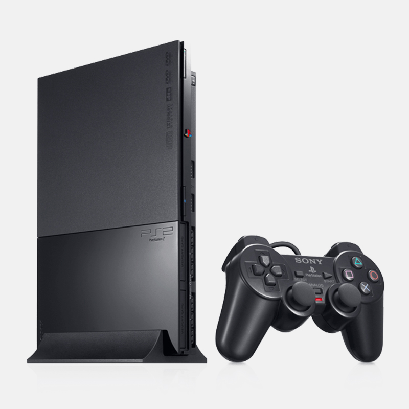 Sony PS2 Slim Charcoal Black [PAL] – PixelHeart