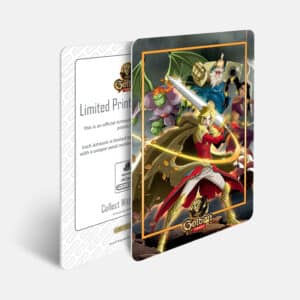 Limited Plastic ArtPrint - Golden Force